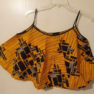 African print blouse